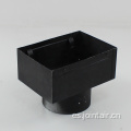 Adaptador de caja de pleno negro resistente al agua HVAC